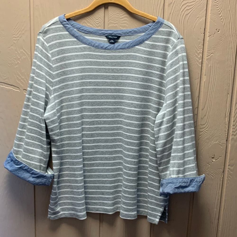 Nautical size XXL striped top